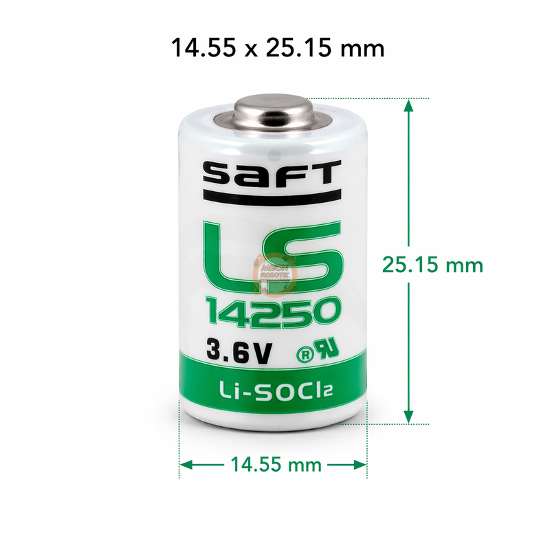 Lityum Pil 3.6V 1/2AA Saft LS 14250 Endüstriyel Lityum Pil