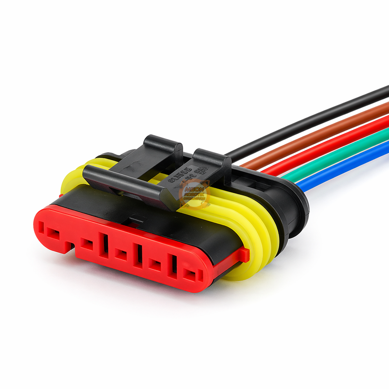 5-Pin Su Geçirmez Kablolu Konnektör Soket Takımı-Araba Oto Marin Elektrik Soket Kiti