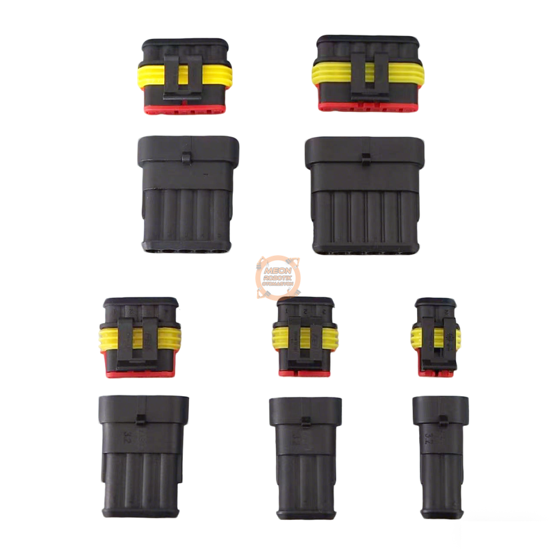 6-Pin Su Geçirmez Kablolu Konnektör Soket Takımı-Araba Oto Marin Elektrik Soket Kiti