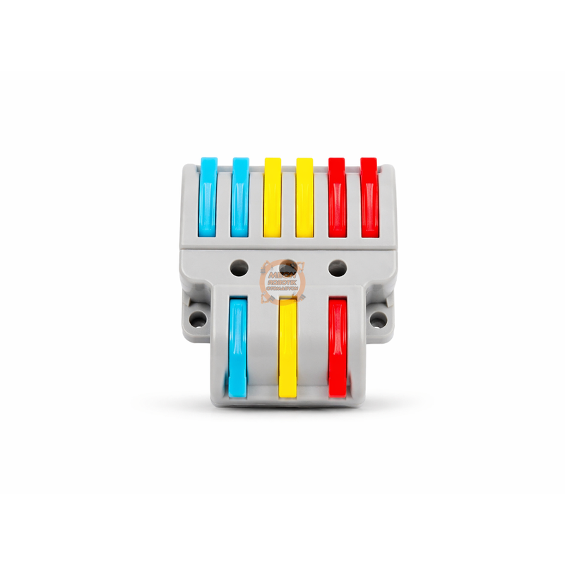 3 Giriş 6 Çıkışlı Klemens Kablo Bağlantı Terminali Aç Kapa Kilitli Çoklu Bağlantı Konnektörü