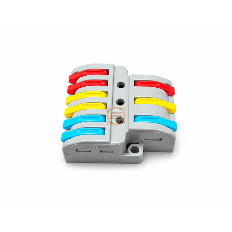 3 Giriş 6 Çıkışlı Klemens Kablo Bağlantı Terminali Aç Kapa Kilitli Çoklu Bağlantı Konnektörü