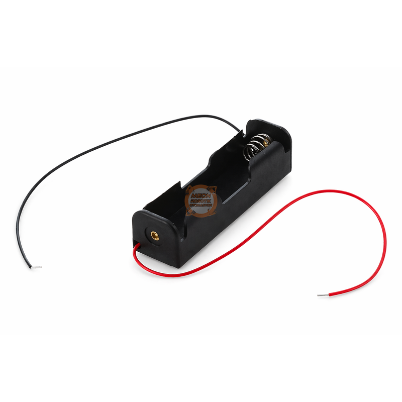 18650 Pil Yuvası ABS Tekli Pil Yatağı Kablolu 3.7V Li-ion Pil Tutucu