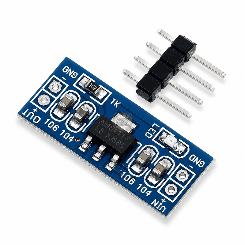 AMS1117 Regülatör 3.3V 800mA Lineer Güç Modülü Breadboard Uyumlu