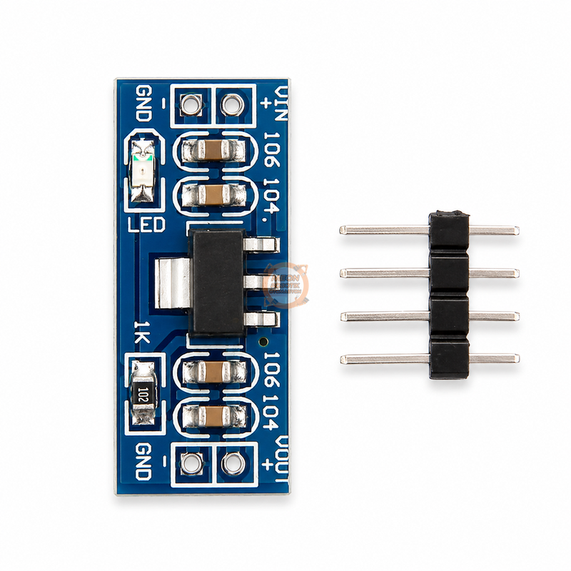 AMS1117 Regülatör 3.3V 800mA Lineer Güç Modülü Breadboard Uyumlu