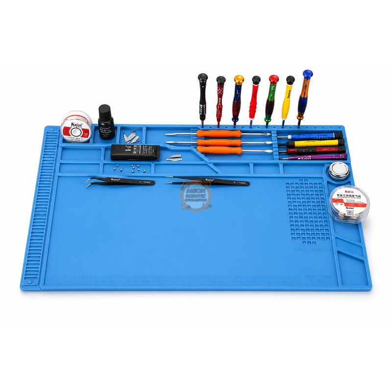 Lehimleme Matı 555x350mm S180 Manyetik Antistatik Isıya Dayanıklı Tamir Pedi