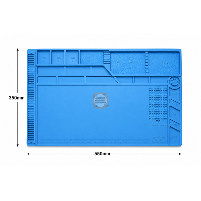 Lehimleme Matı 555x350mm S180 Manyetik Antistatik Isıya Dayanıklı Tamir Pedi