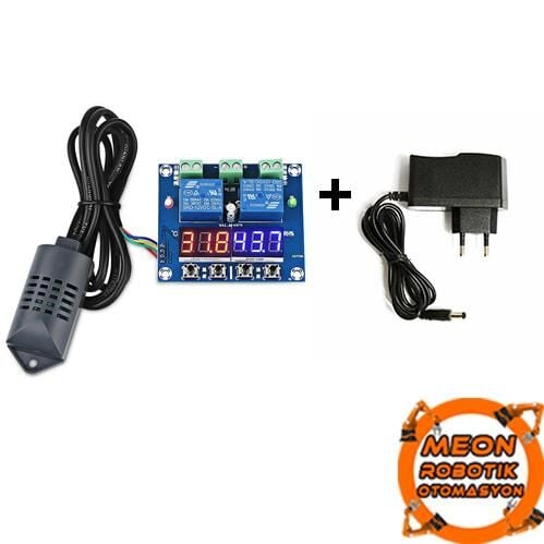 XH-M452 Kuluçka Termostat Sıcaklık Nem Kontrol / 12v Adaptör