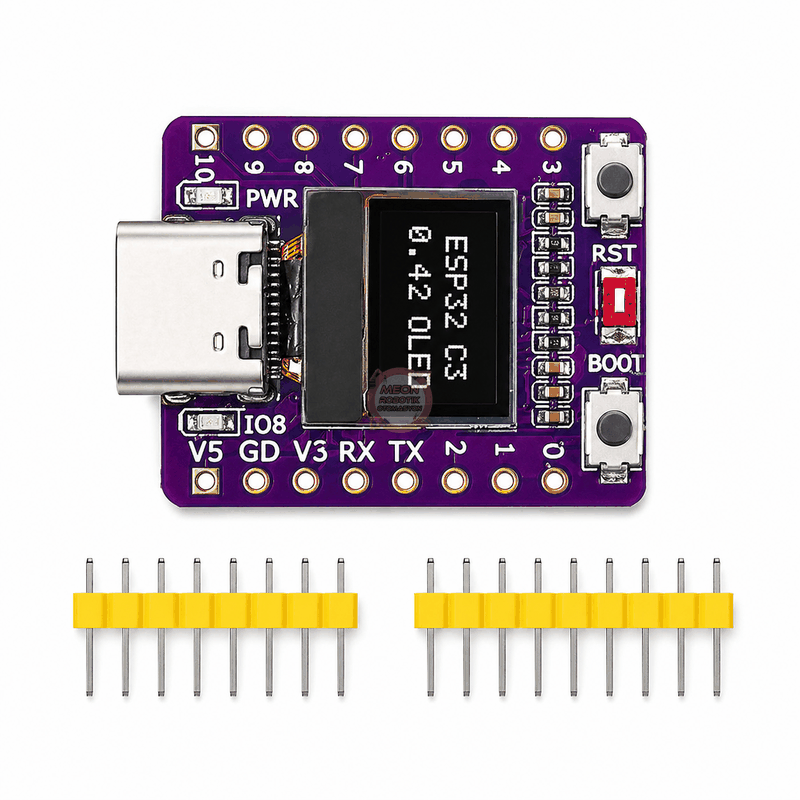 ESP32-C3 OLED WiFi Bluetooth 0.42” Ekranlı IoT Geliştirme Kartı