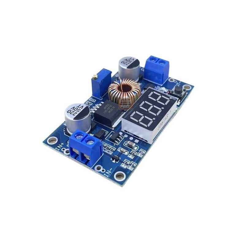 XL4015 75W 5A DC-DC Voltmetreli Ekranlı Voltaj Düşürücü Modül