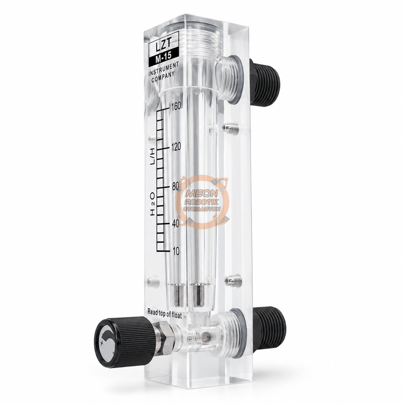 LZM-15 Ayar Vanalı 10-160 L/H Su Akış Ölçer Şamandıralı Debimetre