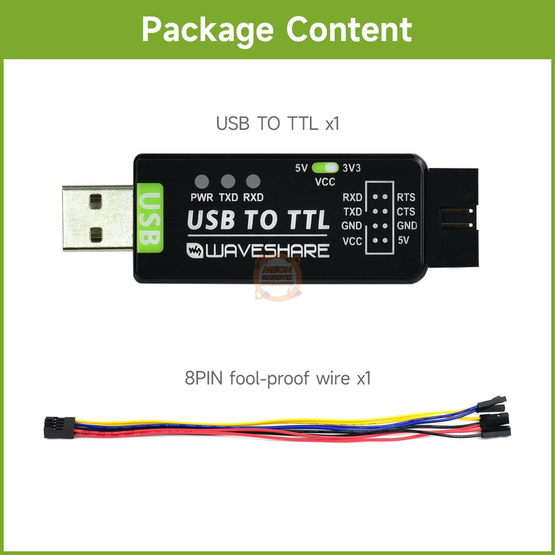 USB TTL Endüstriyel FT232RL Waveshare Dönüştürücü Modül
