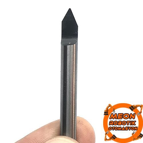 Yazı Yazma Pantograf Karbür Cnc Freze Ucu 6X0.5X57 Mm