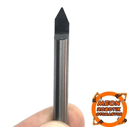 Yazı Yazma Pantograf Karbür Cnc Freze Ucu 6X0.5X57 Mm
