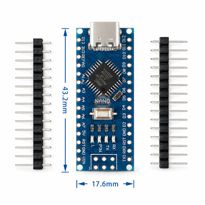 Arduino Nano Type-C ATmega328P CH340 USB-C Geliştirme Kartı