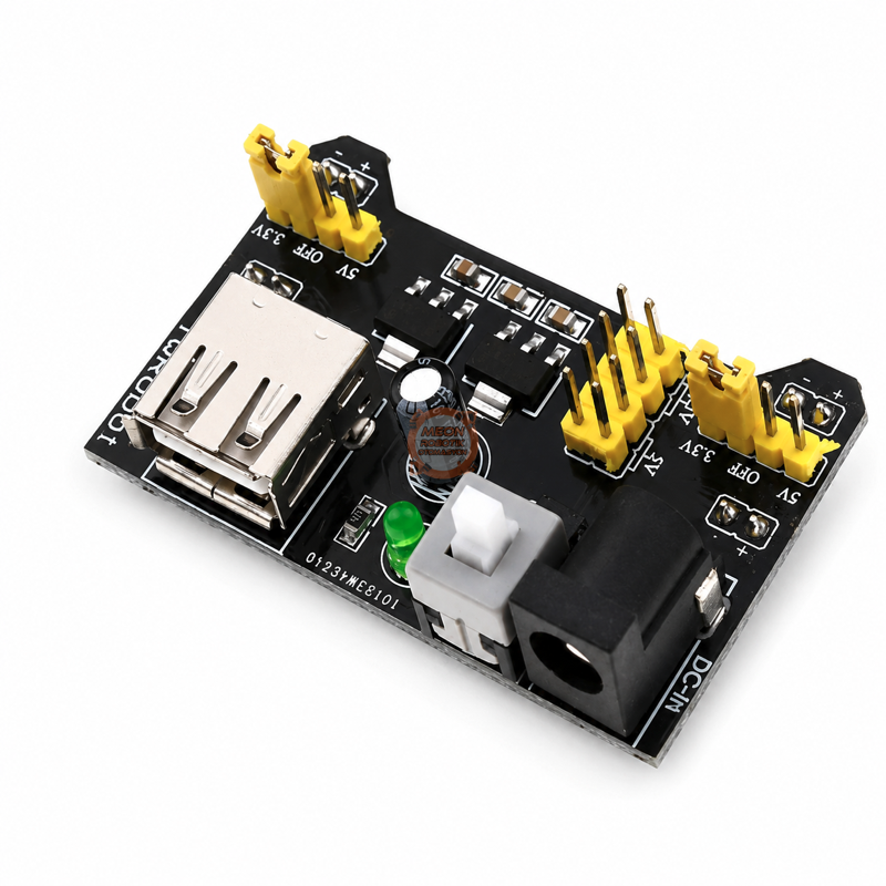 Breadboard Güç Kartı 3.3V/5V MB102 Uyumlu Prototip Devre Besleme Modülü