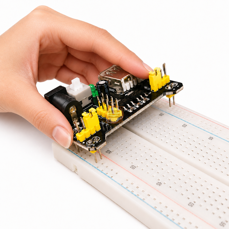 Breadboard Güç Kartı 3.3V/5V MB102 Uyumlu Prototip Devre Besleme Modülü