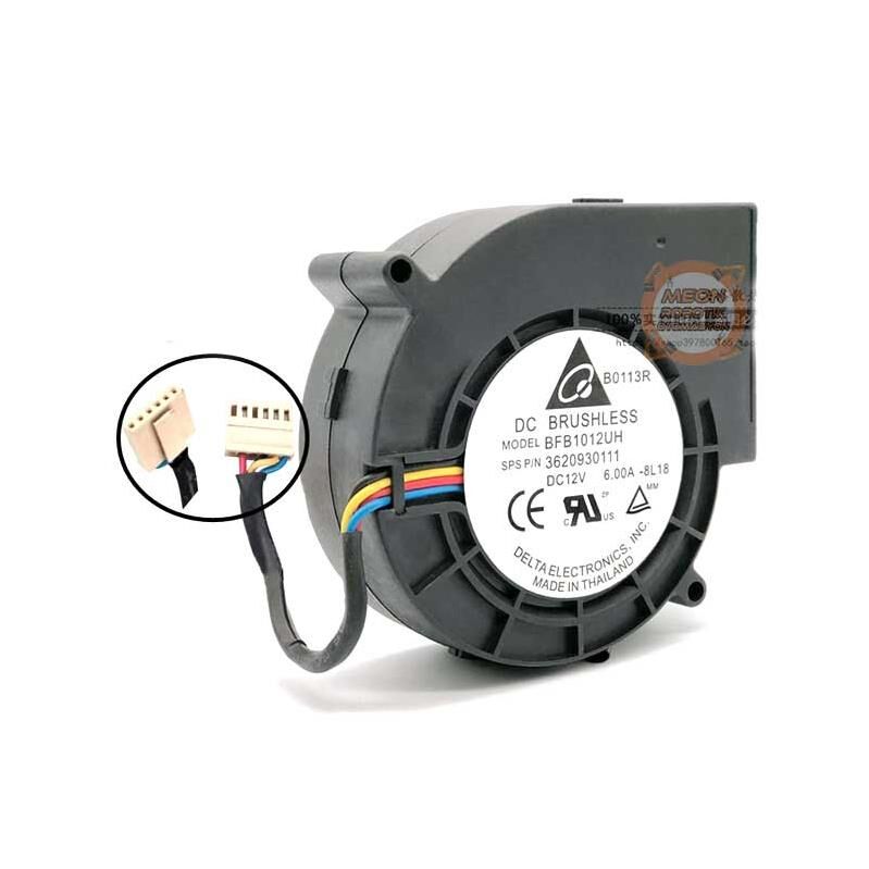 Delta BFB1012UH 12V 6A Turbo Yüksek Hava Üfleyici Salyangoz Fan-Süper Şiddetli Hava Akışı