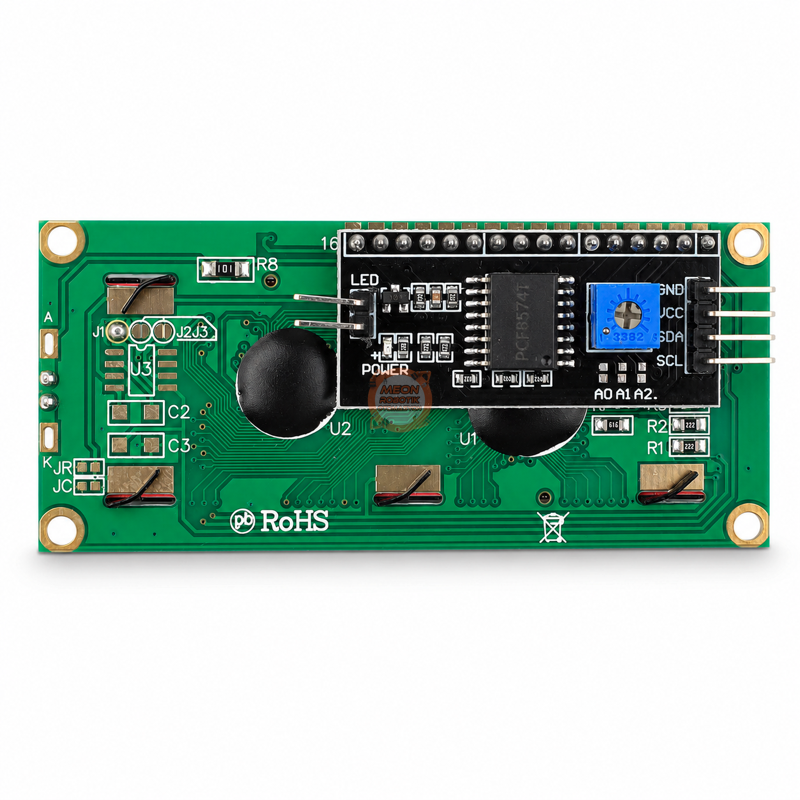 LCD Ekran 2x16 I2C Modüllü 5V Arduino Uyumlu Display