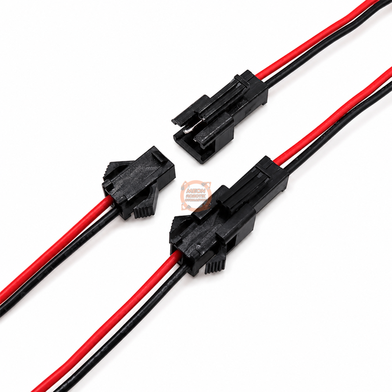 JST Konnektör 2 Pin SM Kablolu Erkek Dişi Takım 10 cm Elektronik Bağlantı Kablosu