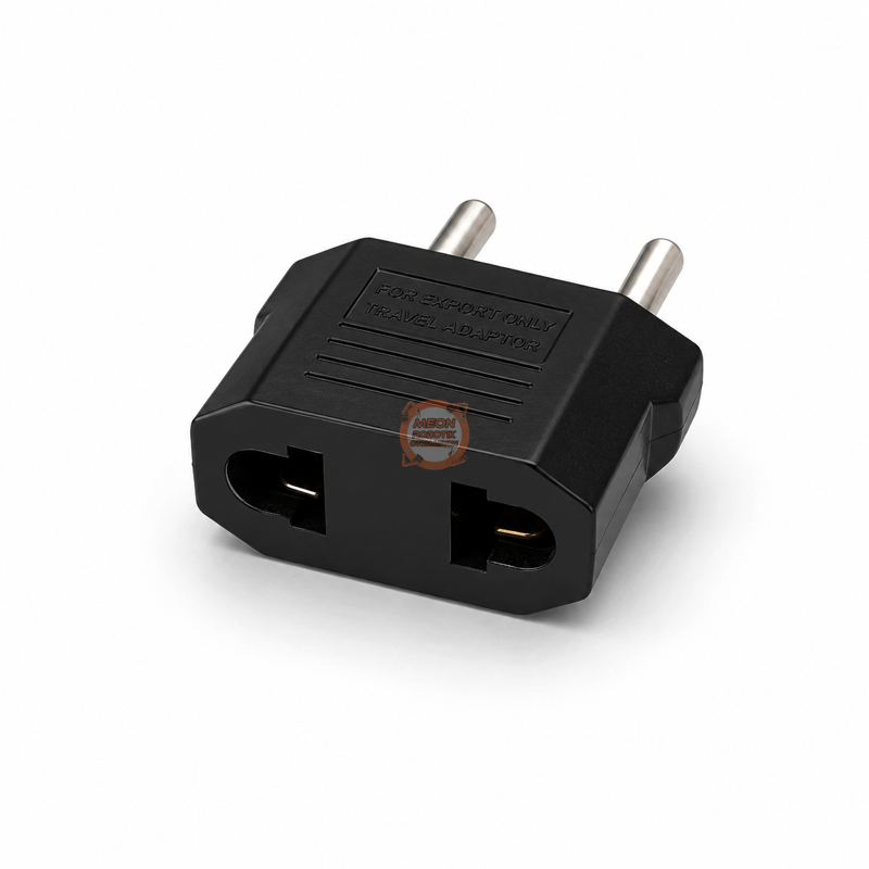 Fiş Dönüştürücü 10A 250V Siyah Amerikan Avrupa Adaptör Çevirici