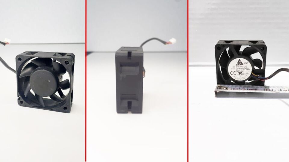 delta QFR0612GH DC 12V 0.45A 60X60X25 Fan