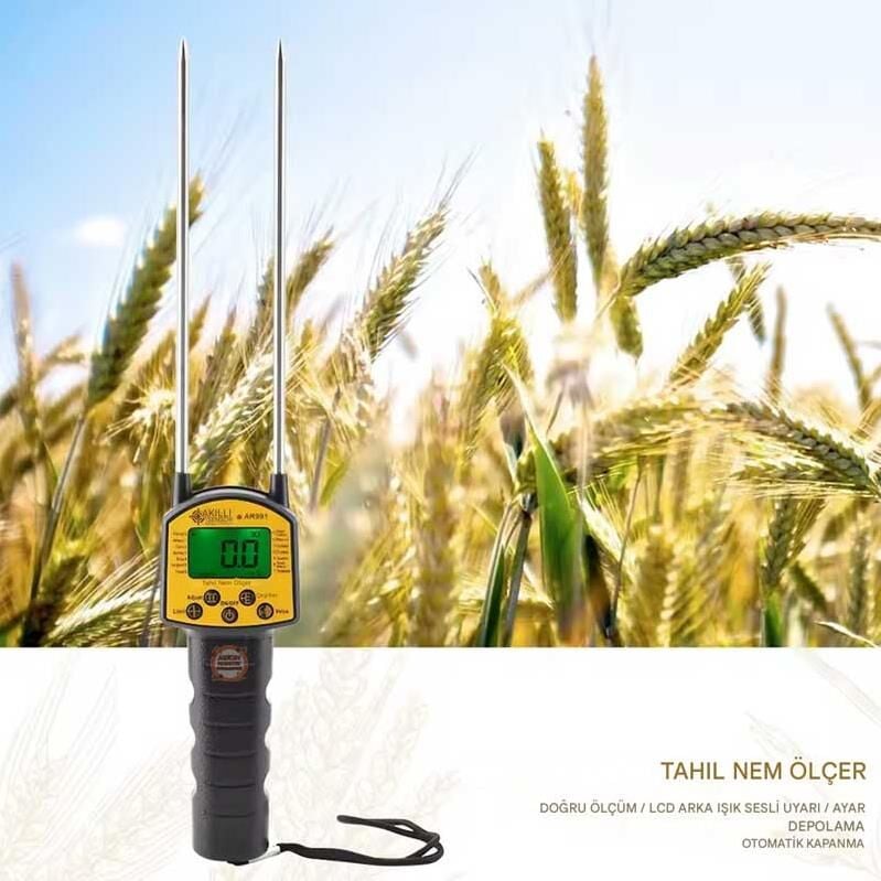 Dijital Tahıl Nem Ölçer Ar991 Akıllı Sensör Buğday Mısır Pirinç Fıstık Soya