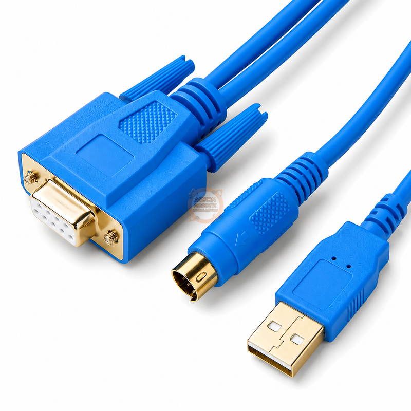 UC-PRG020-12A Delta USB PLC Programlama Kablosu 8 Pin ve DB9