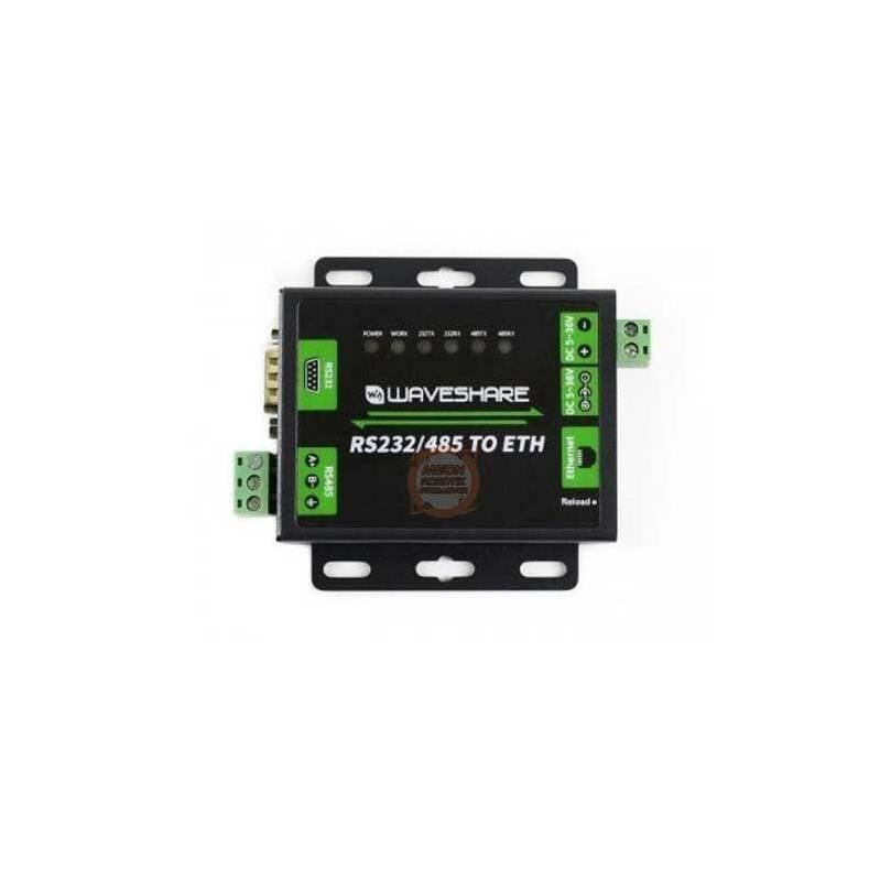 Endüstriyel RS232/RS485-RJ45 Ethernet Dönüştürücü Waveshare Çift Seri Bağlantı Noktası