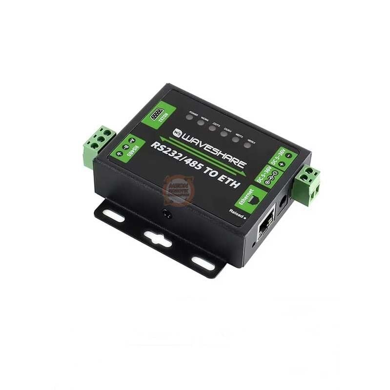 Endüstriyel RS232/RS485-RJ45 Ethernet Dönüştürücü Waveshare Çift Seri Bağlantı Noktası