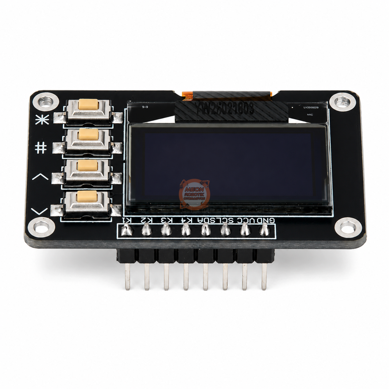 OLED Ekran 0.96 İnç 128x64 SSD1315 I2C 4 Butonlu SARI-MAVİ – Arduino Uyumlu