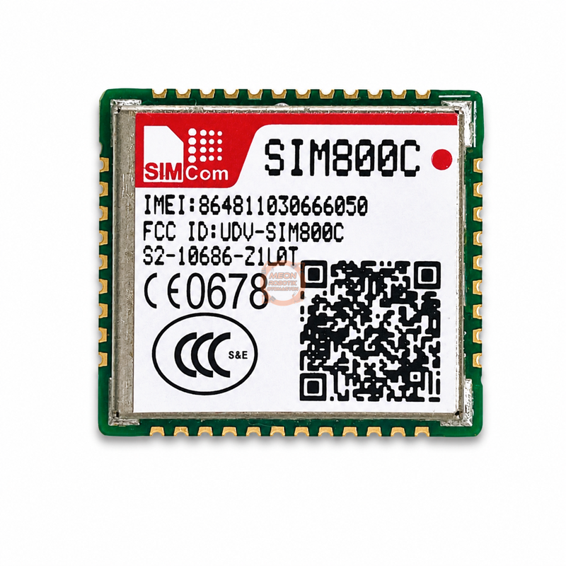 SIM800C GSM GPRS Modül SIMCOM 4 Bant SMT Haberleşme Modülü (IMEI Kayıtlı)