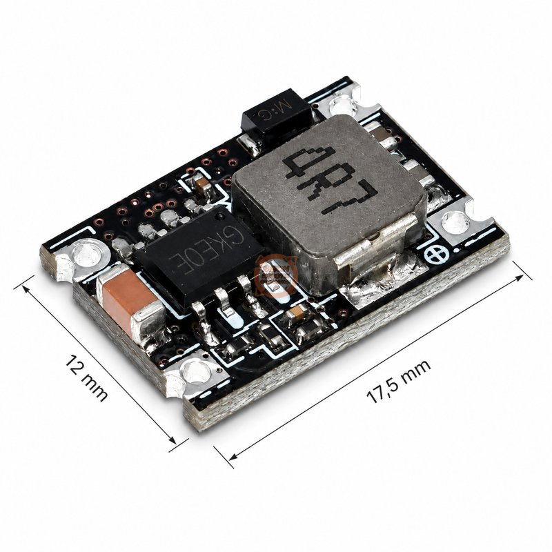 Mini Voltaj Düşürücü Modül 5V 3A – DC-DC Step Down PCB Tipi