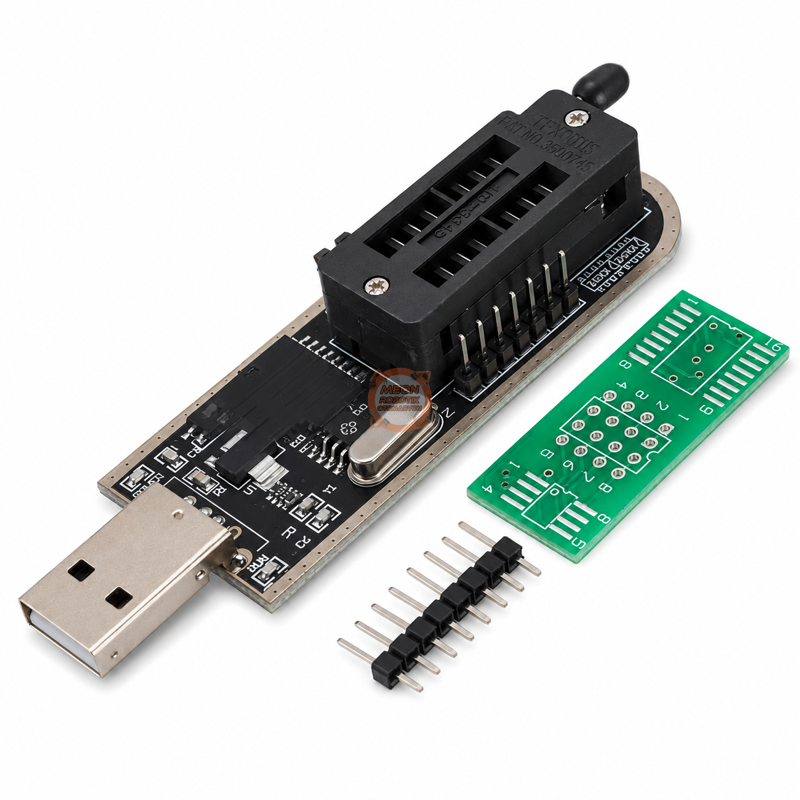 CH341A Programlayıcı 24/25 Serisi EEPROM Flash BIOS + SOIC8 Test Klipsi