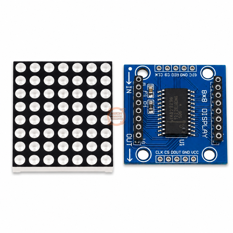 8x8 Dot Matrix LED Ekran Modülü MAX7219 – 5V Arduino Uyumlu
