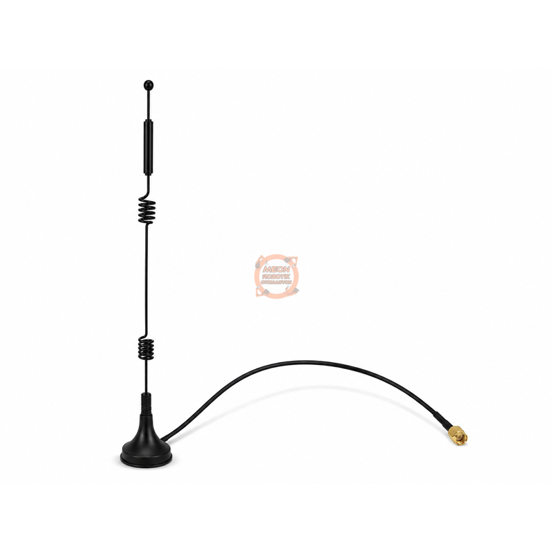 2.4G/5.8G 12dBi WiFi Anten SMA Erkek – Manyetik 26cm Kablolu