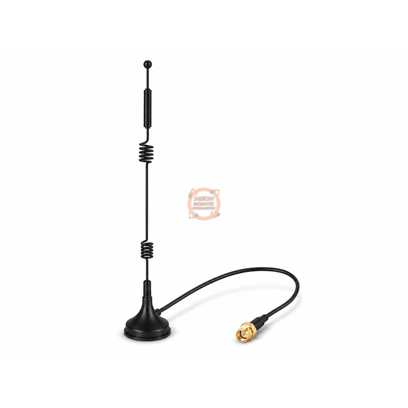 2.4G/5.8G 12dBi WiFi Anten SMA Erkek – Manyetik 26cm Kablolu