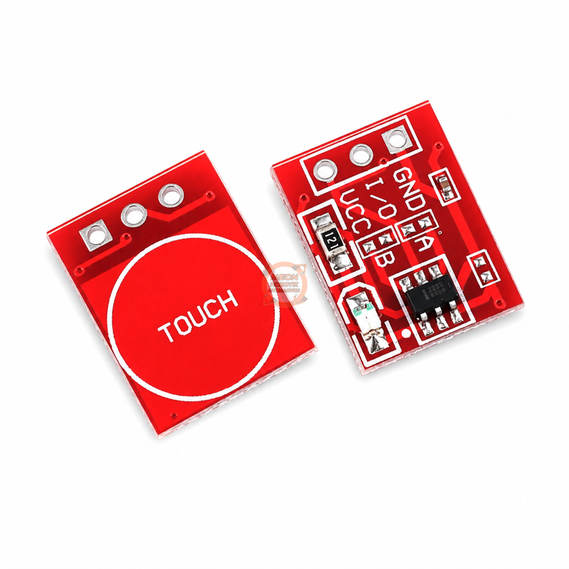 TTP223B Dokunmatik Buton 2.0-5.5V Kapasitif Modül – Kırmızı