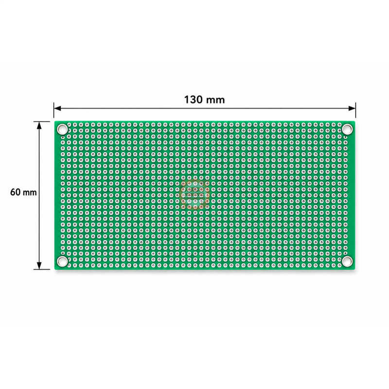 Delikli Pertinaks 830 Breadboard Uyumlu 60x130 mm – Prototip Devre Kartı