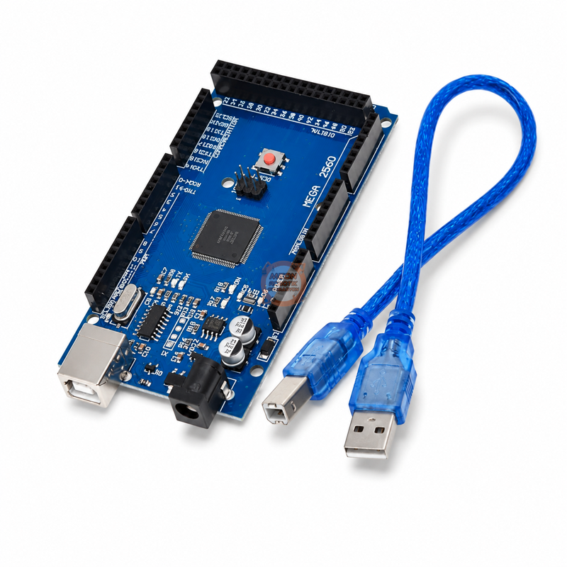 Arduino Mega 2560 R3 Uyumlu Klon Kart CH340 + USB Kablo