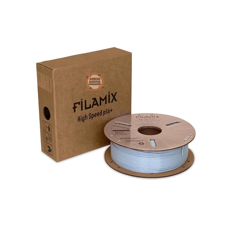 Filamix Gri Pla+ Yüksek Hız Filamenti 1.75mm 1 KG-Hyper Rapid Pla+