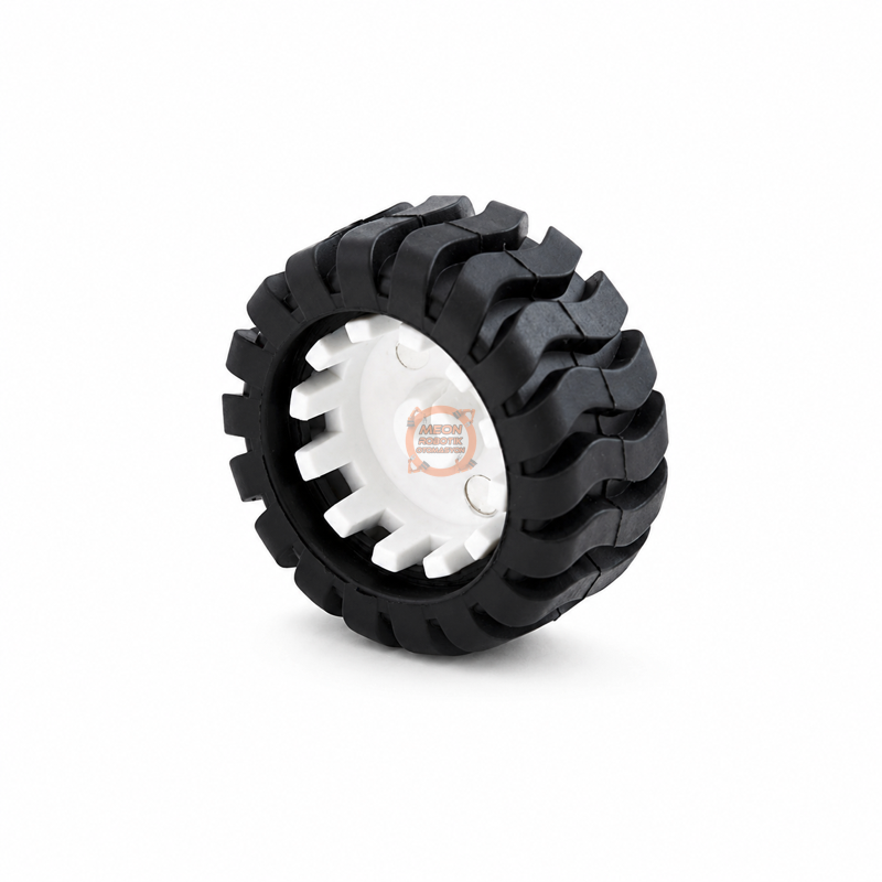 N20 Tekerlek 43x18 mm Kauçuk – 3 mm D Şaftlı Motor Uyumlu
