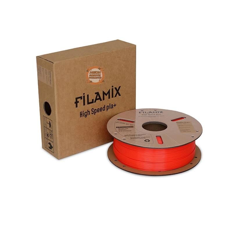 Filamix Kırmızı Pla+ Yüksek Hız Filamenti 1.75mm 1 KG-Hyper Rapid Pla+