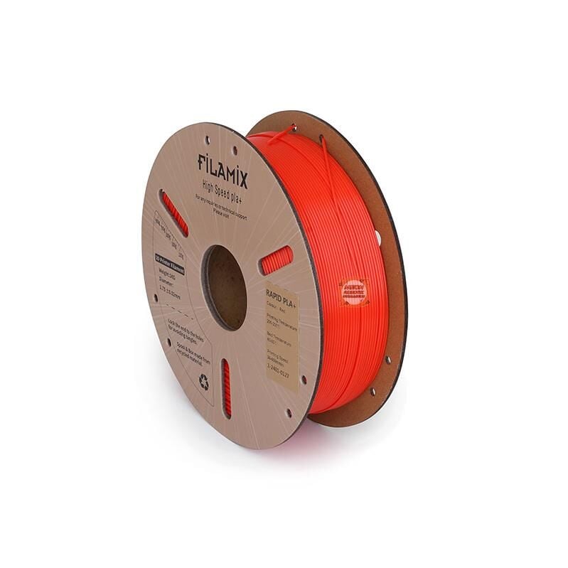 Filamix Kırmızı Pla+ Yüksek Hız Filamenti 1.75mm 1 KG-Hyper Rapid Pla+