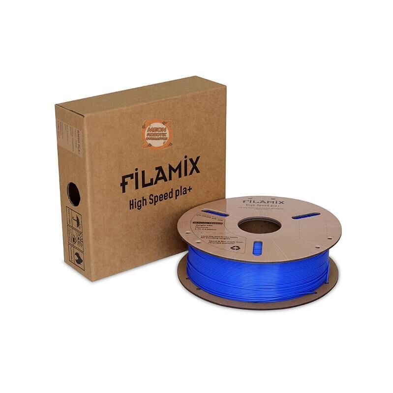 Filamix Mavi Pla+ Yüksek Hız Filamenti 1.75mm 1 KG-Hyper Rapid Pla+