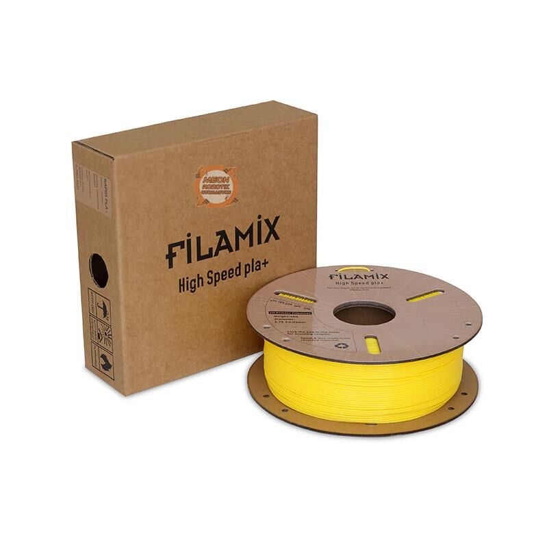 Filamix Sarı Pla+ Yüksek Hız Filamenti 1.75mm 1 KG-Hyper Rapid Pla+
