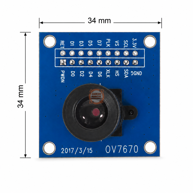 OV7670 Kamera Modülü 640x480 VGA CMOS