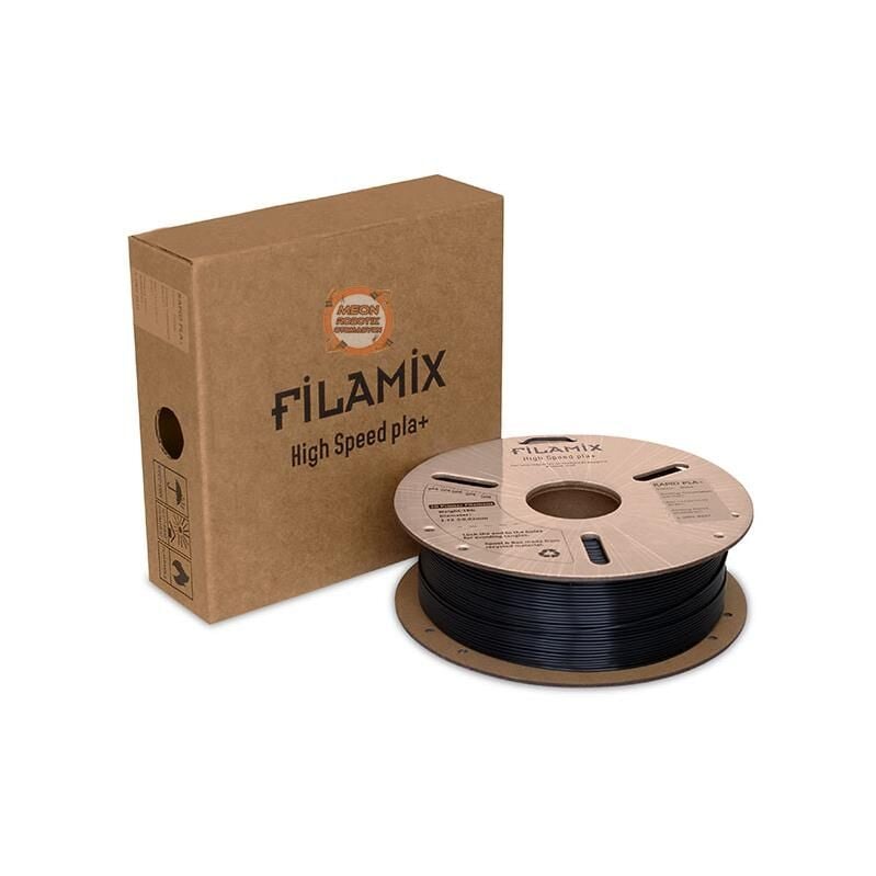 Filamix Siyah Pla+ Yüksek Hız Filamenti 1.75mm 1 KG-Hyper Rapid Pla+