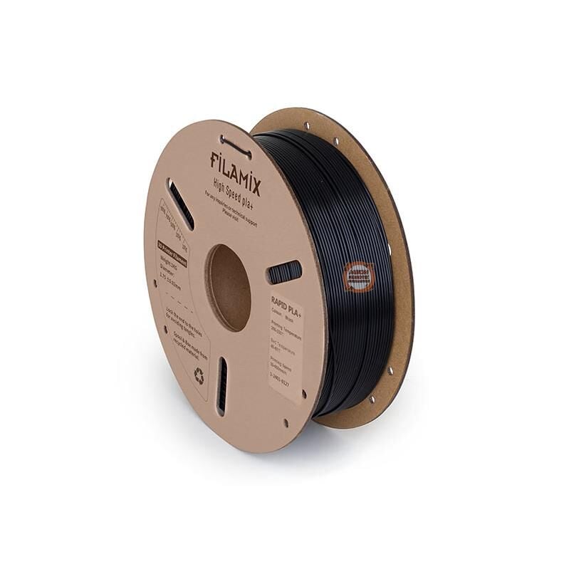 Filamix Siyah Pla+ Yüksek Hız Filamenti 1.75mm 1 KG-Hyper Rapid Pla+