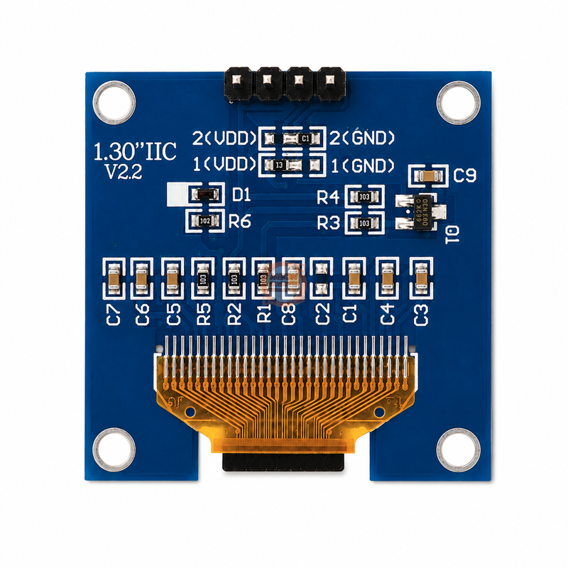 1.3 İnç OLED Ekran 128x64 I2C/IIC SSD1306 Sürücülü (MAVİ)