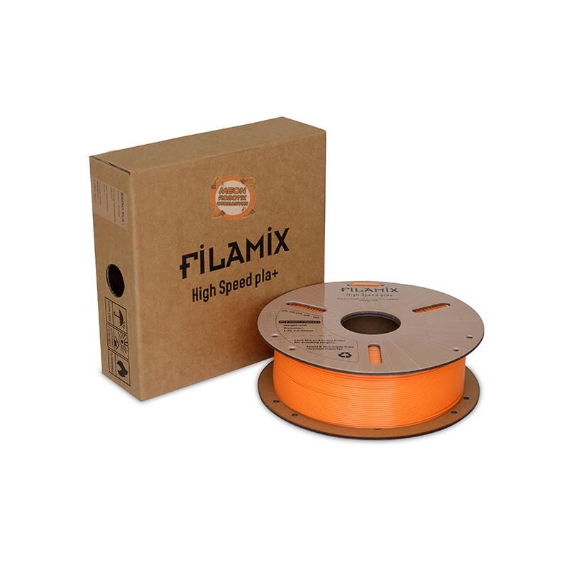 Filamix Turuncu Pla+ Yüksek Hız Filamenti 1.75mm 1 KG-Hyper Rapid Pla+